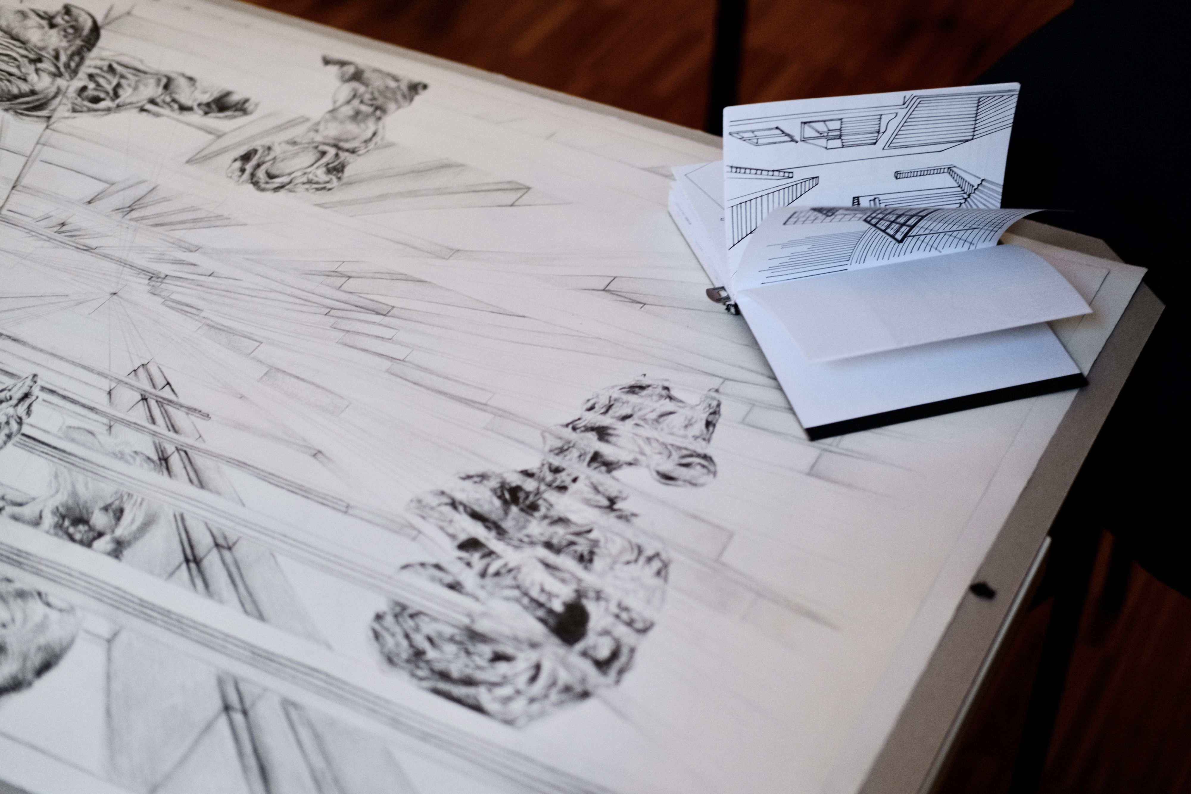 Mariella Kerschers Notizbuch und Kunst