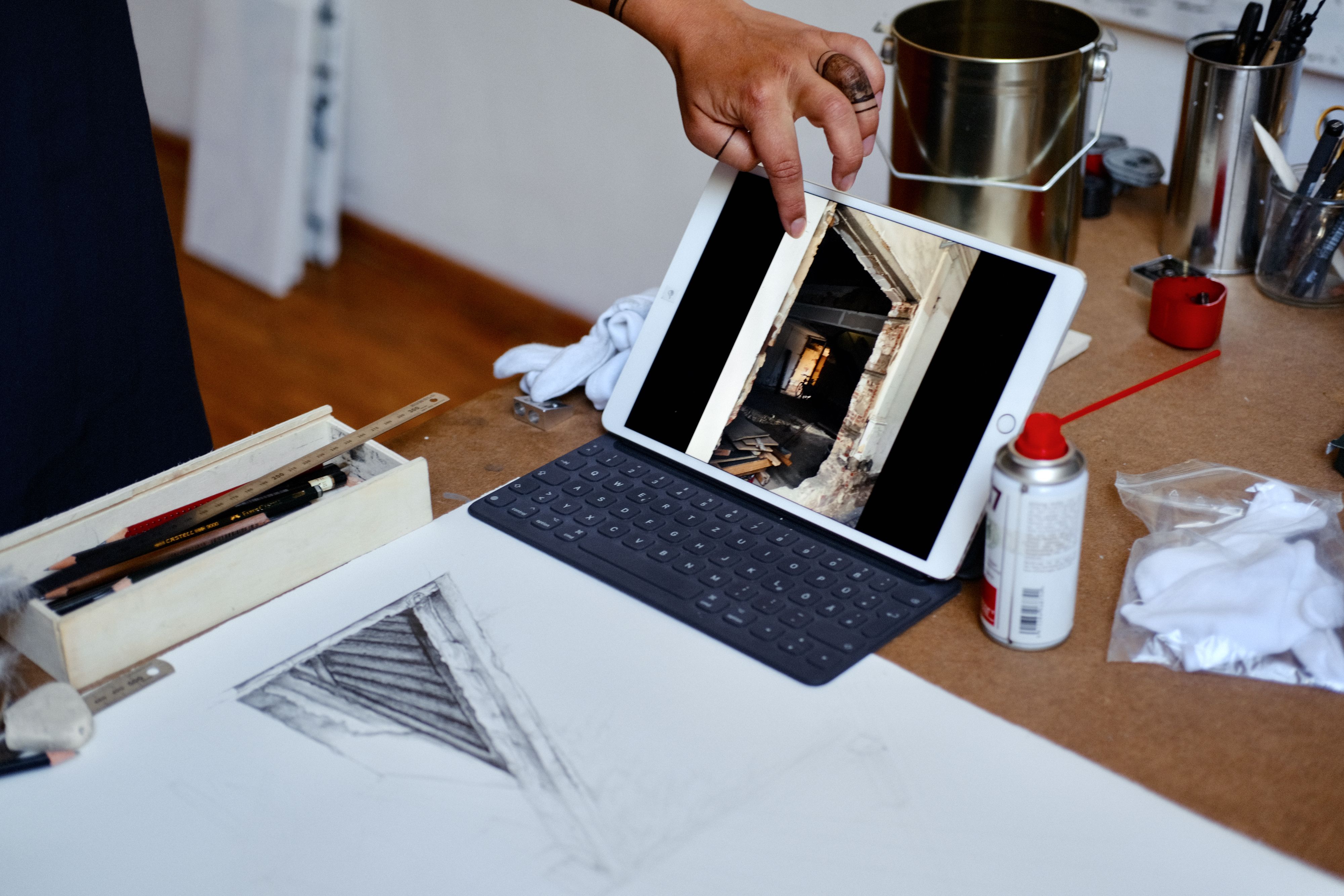 Mariella Kerscher und ihr iPad